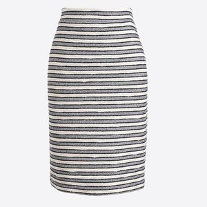 J.Crew Striped Terry Pencil Skirt